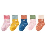 Coerni Toddler Girls Spring and Summer Mid Thigh Socks Solid Color Mesh Breathable Combed Cotton Ruffle Cute Socks Children Socks Boys